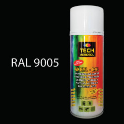 Farba v spreji akrylov TECH RAL 9005 (ierna matn) 400 ml
