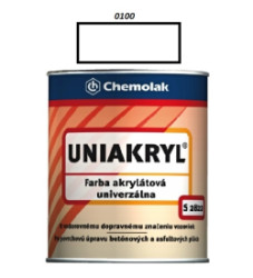 Farba na betn Uniakryl 0,75 L /0100 (biela)