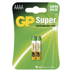 Batrie alkalick pecilne GP 25A AAAA LR61 1,5 V / 2 ks (B1306)