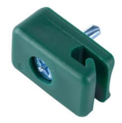 Prchytka napnacieho drtu so skrutkou plastov zelen RAL6005 (FA004)