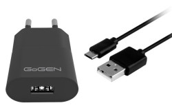 Nabjaka do siete GoGEN ACH 103 MC, 1x USB 1 A + microUSB kbel 1 m IERNA (GOGACH103MCB)
