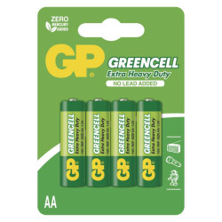 Batrie zinko-chloridov GP Greencell R6 AA / 4 ks (B1221)