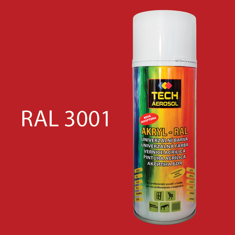 Farba v spreji akrylová TECH RAL 3001 400 ml