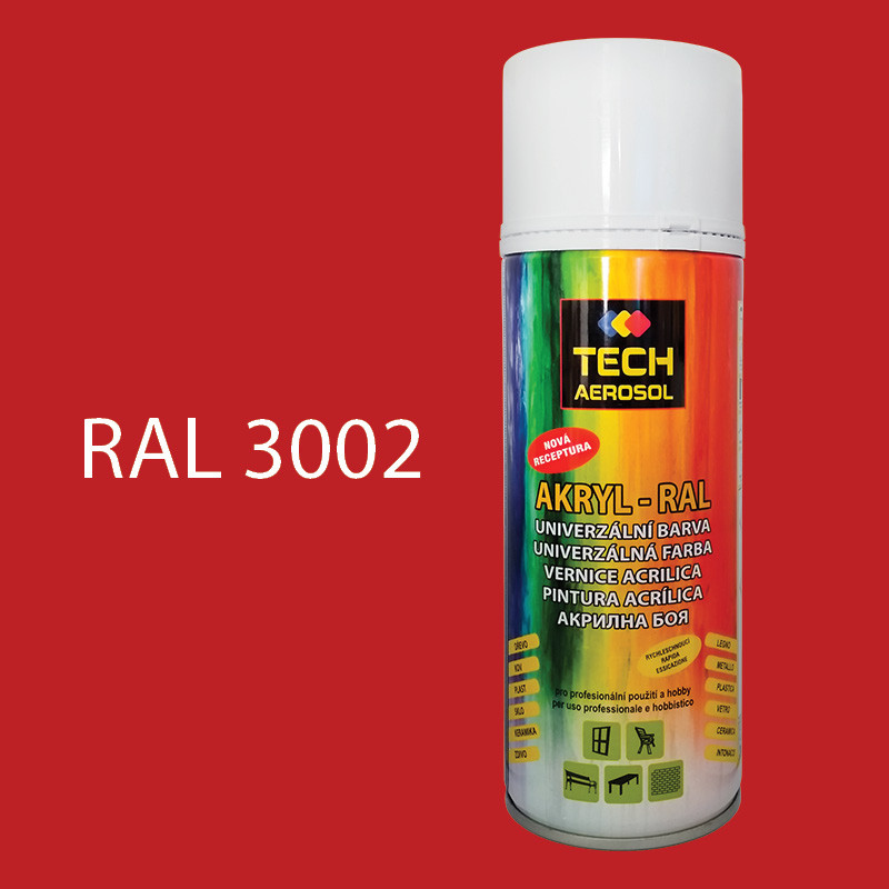 Farba v spreji akrylová TECH RAL 3002 400 ml