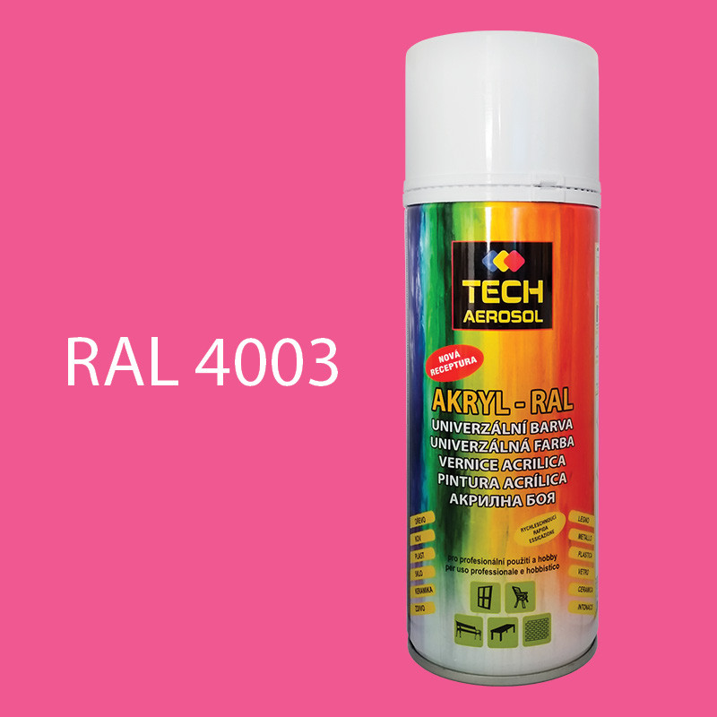 Farba v spreji akrylová TECH RAL 4003 400 ml
