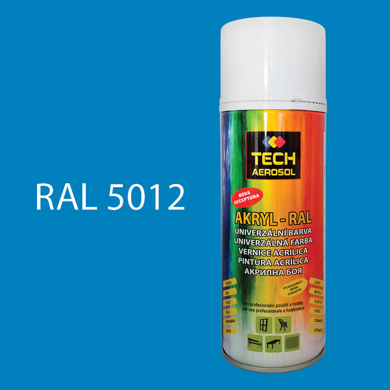 Farba v spreji akrylová TECH RAL 5012 400 ml