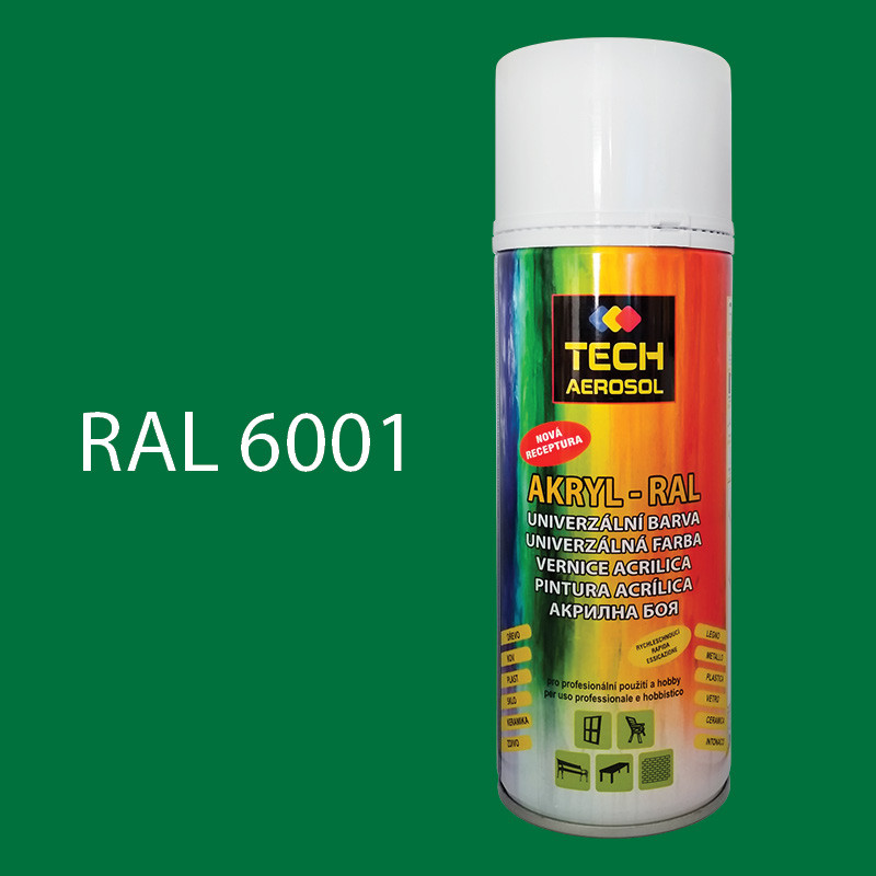 Farba v spreji akrylová TECH RAL 6001 400 ml