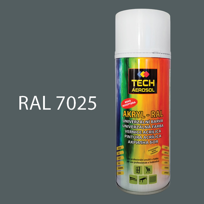 Farba v spreji akrylová TECH RAL 7025 400 ml