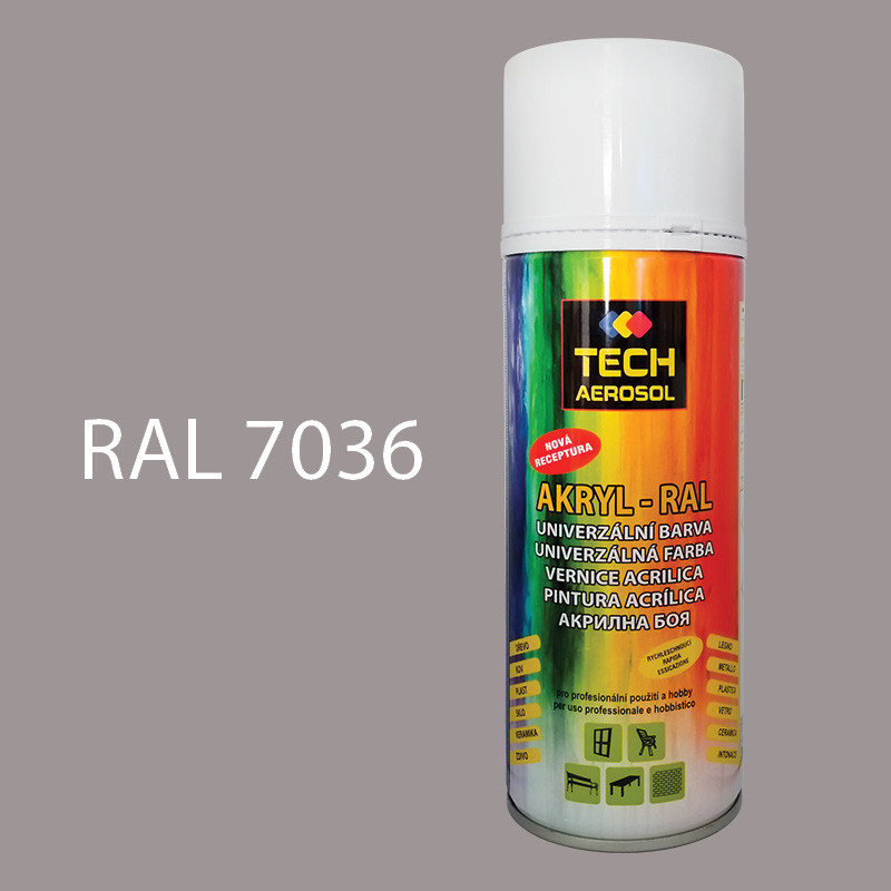 Farba v spreji akrylová TECH RAL 7036 400 ml