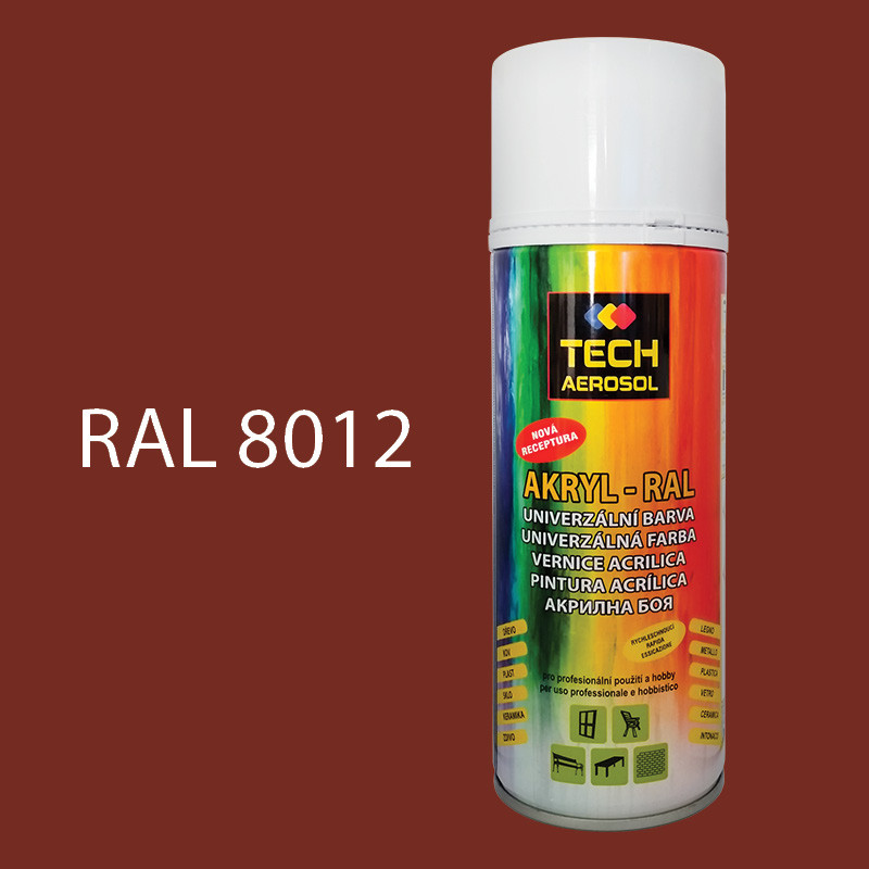 Farba v spreji akrylová TECH RAL 8012 400 ml