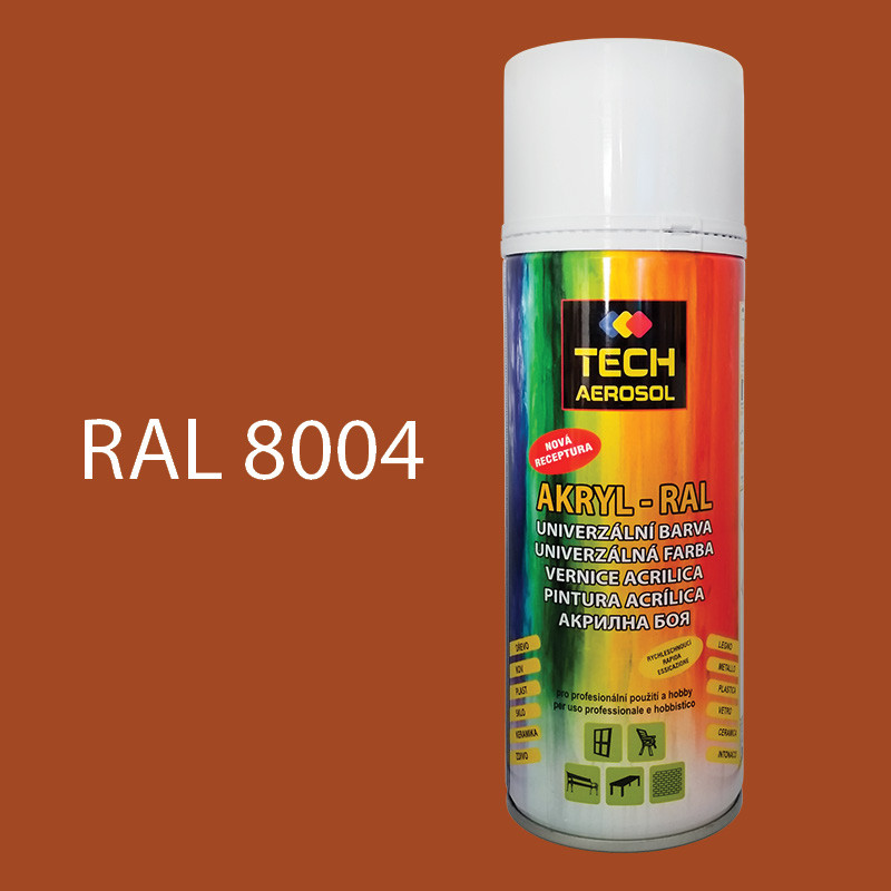 Farba v spreji akrylová TECH RAL 8004 400 ml