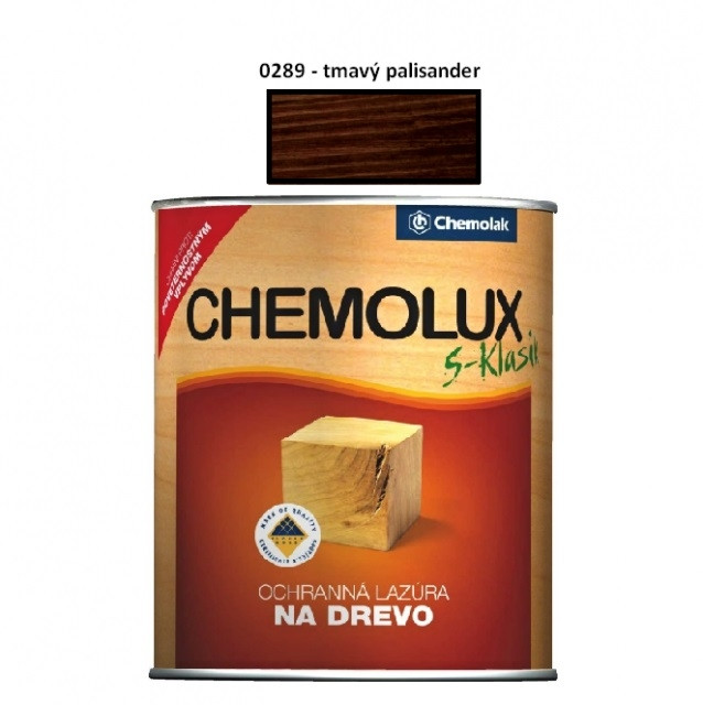 Lazúra na drevo Chemolux klasik 0,75 L /0289 (tmavý palisander)