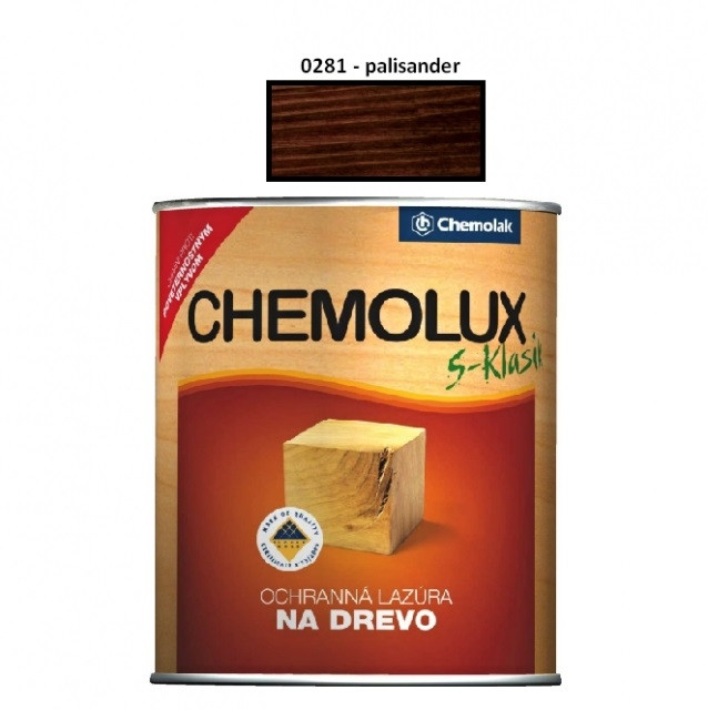 Lazúra na drevo Chemolux klasik 0,75 L /0281 (palisander)