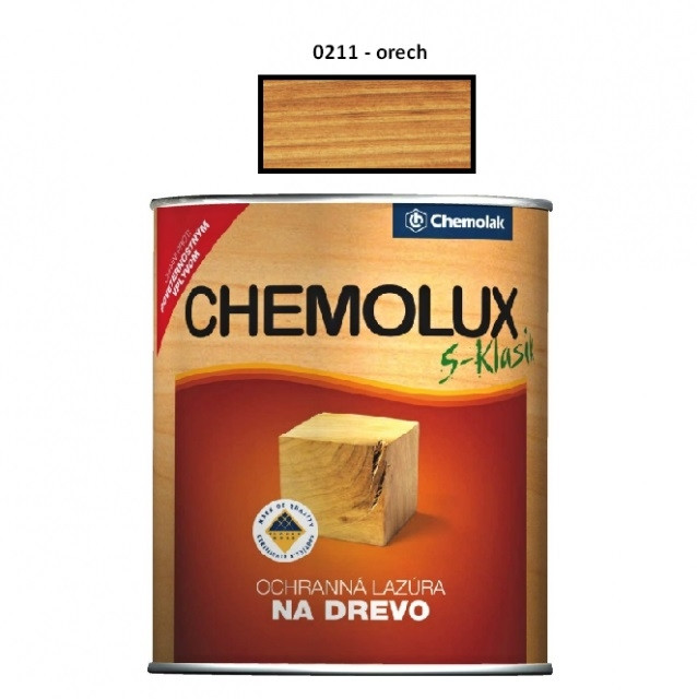 Lazúra na drevo Chemolux klasik 2,5 L /0211 (orech)