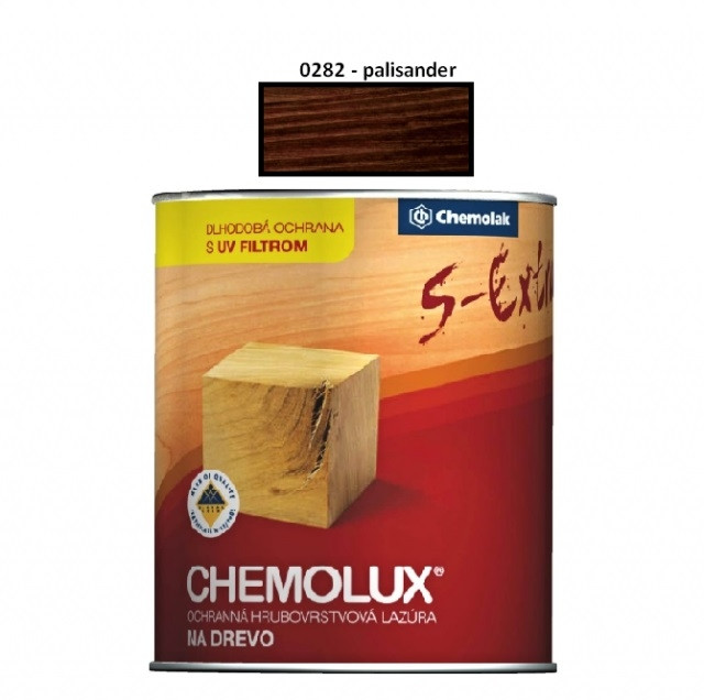 Lazúra na drevo Chemolux Extra 0,75 L /0282 (palisander)