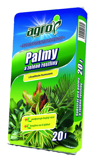 Substrát na palmy a zelené rastliny Agro 20 l