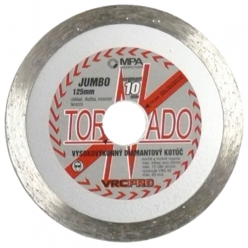 Kotúč diamantový Tornado JUMBO 125