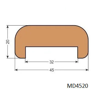 Madlo drevené MD4520 45x20x2500 mm