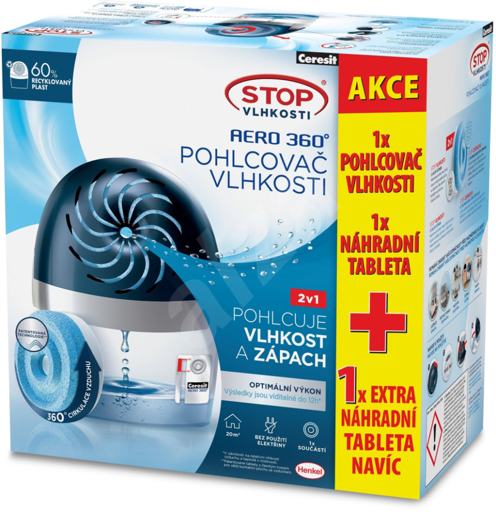 Ceresit Stop vlhkosti AERO modrý + 2 tablety