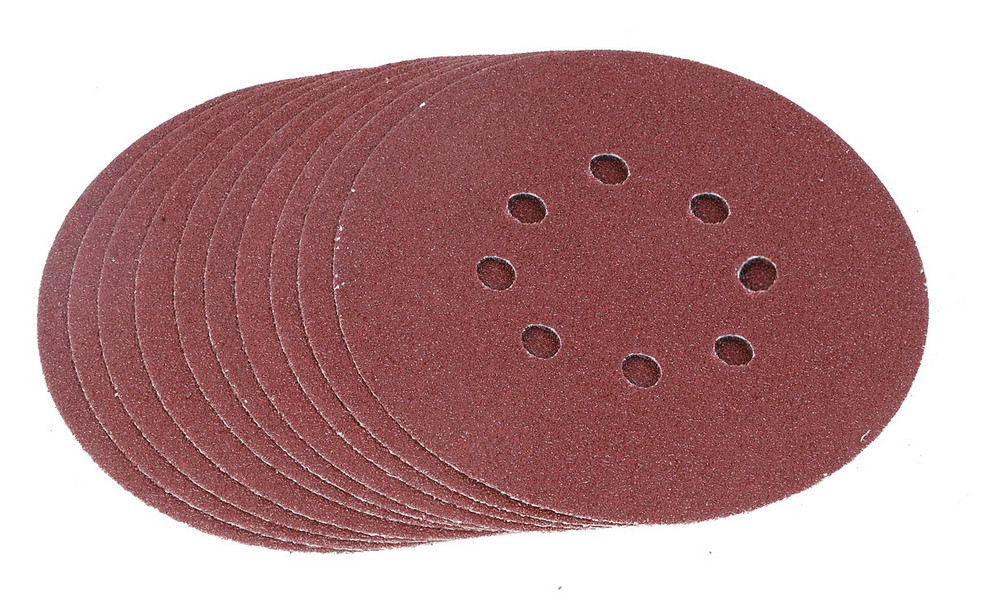 Výsek kruhový brúsny so suchým zipsom 150 mm P120 / 10 ks TACTIX (446715)