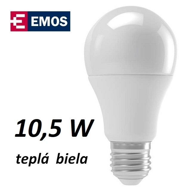 Žiarovka LED A60 CLASSIC 10,5W, teplá biela, E27 (ZQ5150)