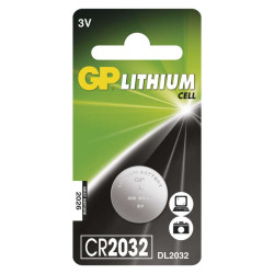 Batéria lítiová gombíková GP CR2032 3 V 220 mAh (B15322)