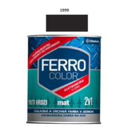 Farba na kov Ferro Color mat/1999 0,75 L (�ierna)