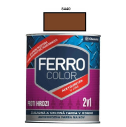 Farba na kov Ferro Color pololesk/8440 0,75 L (�erveno hned�)