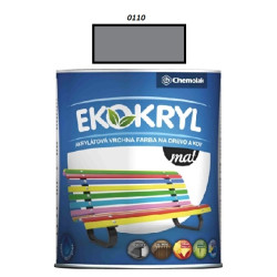 Farba Ekokryl Mat 0110 (�ed� tmav�) 0,6 l