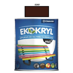 Farba Ekokryl Mat 0260 (tmavo hnedá) 0,6 l