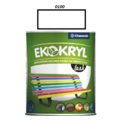 Farba Ekokryl Lesk 0100 (biela) 0,6 l