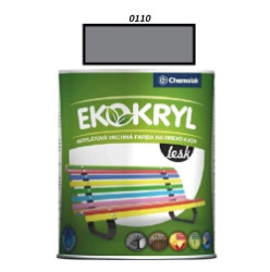 Farba Ekokryl Lesk 0110 (šedá tmavá) 0,6 l