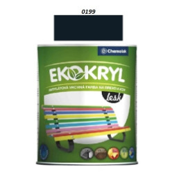 Farba Ekokryl Lesk 0199 (čierna) 0,6 l