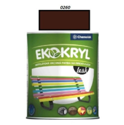 Farba Ekokryl Lesk 0260 (tmavohnedá) 0,6 l