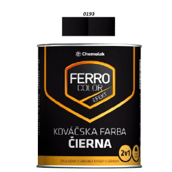 Farba na kov Ferro Color efekt/0193 0,75 L (kováčska čierna)