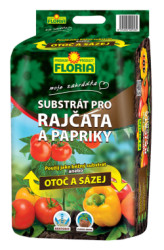 Substrát na paradajky a papriky „Otoč a saď“ Floria 40 l