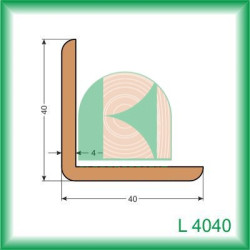 Lita dreven L4040 40x40x2500 mm