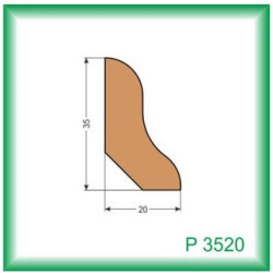 Lita dreven P3520 35x20x2500 mm