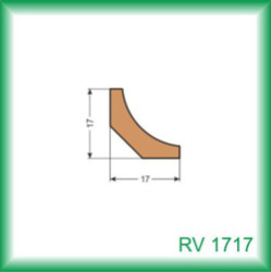 Lita dreven RV1717 17x17x2500 mm