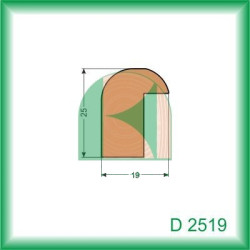 Lita dreven D2519 25x19x2500 mm