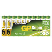 Alkalické batérie GP Super LR03 AAA / 10 ks (B1310G)