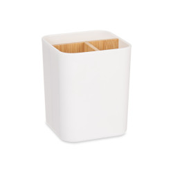 Organiz�r k�pe��ov� s 3 priehradkami biela/bambus