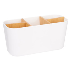 Organiz�r k�pe��ov� s 5 priehradkami biela/bambus