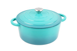 Kastr�l smaltovan� Cast Iron s pokrievkou 22 x 9,5 cm BS11320
