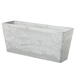 Kvetin�� plastov� Zinnia 79 cm svetl� cement