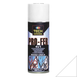 Farba v spreji TECH PRO-FER 4v1 RAL 9010 biela matn