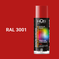 Farba v spreji akrylov HQS RAL 3001 leskl 400ml