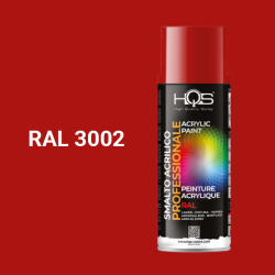 Farba v spreji akrylov HQS RAL 3002 leskl 400ml