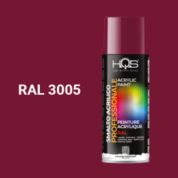 Farba v spreji akrylov HQS RAL 3005 leskl 400ml