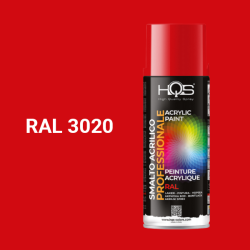 Farba v spreji akrylov HQS RAL 3020 leskl 400ml